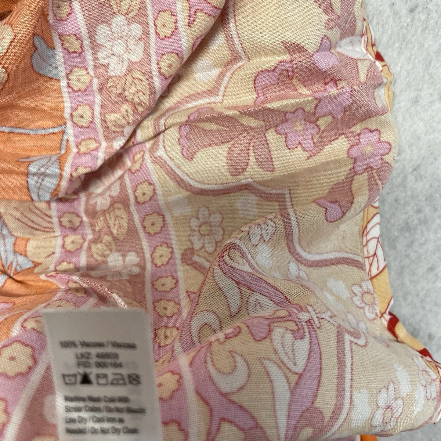 LASCANA Dress Women's Sz 2 NWT Maxi Floral Orange