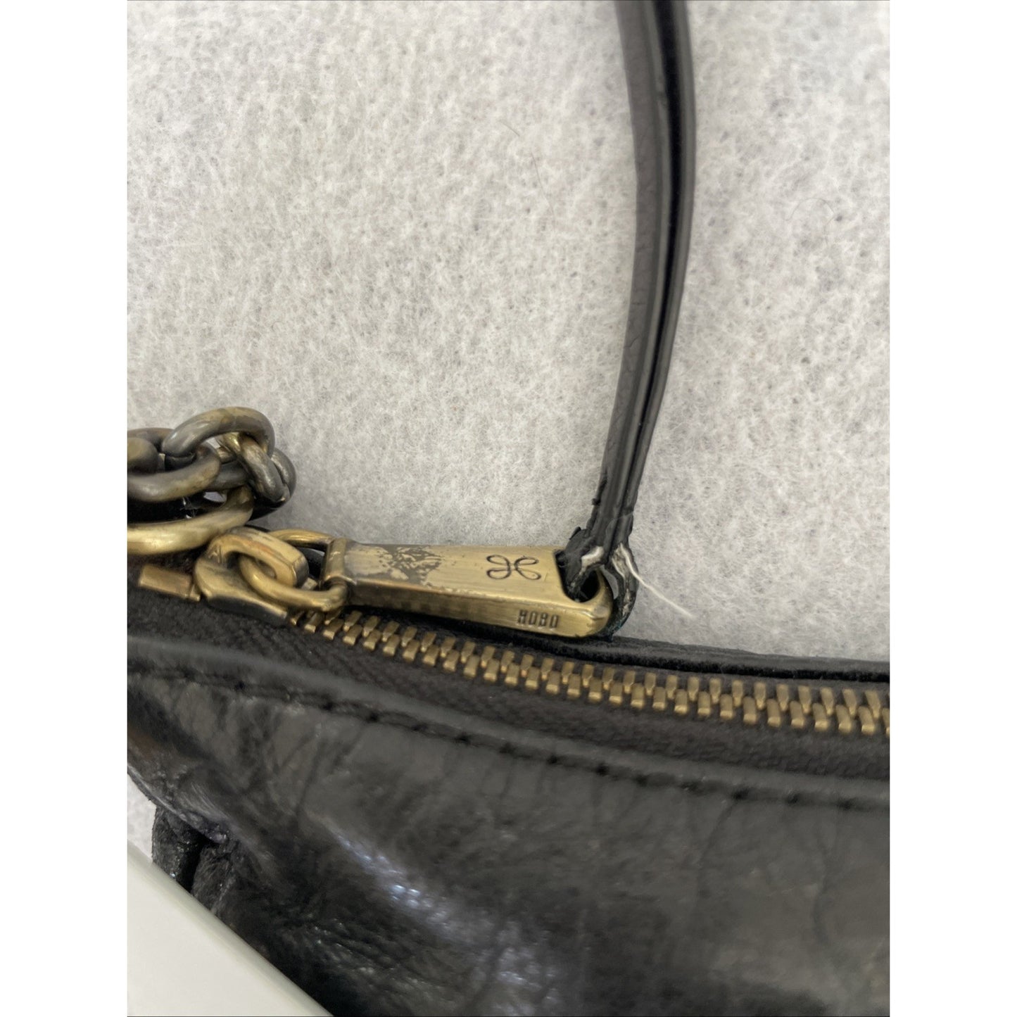 Hobo Leather Crossbody Bag Black Purse Minimalist Everyday Handbag