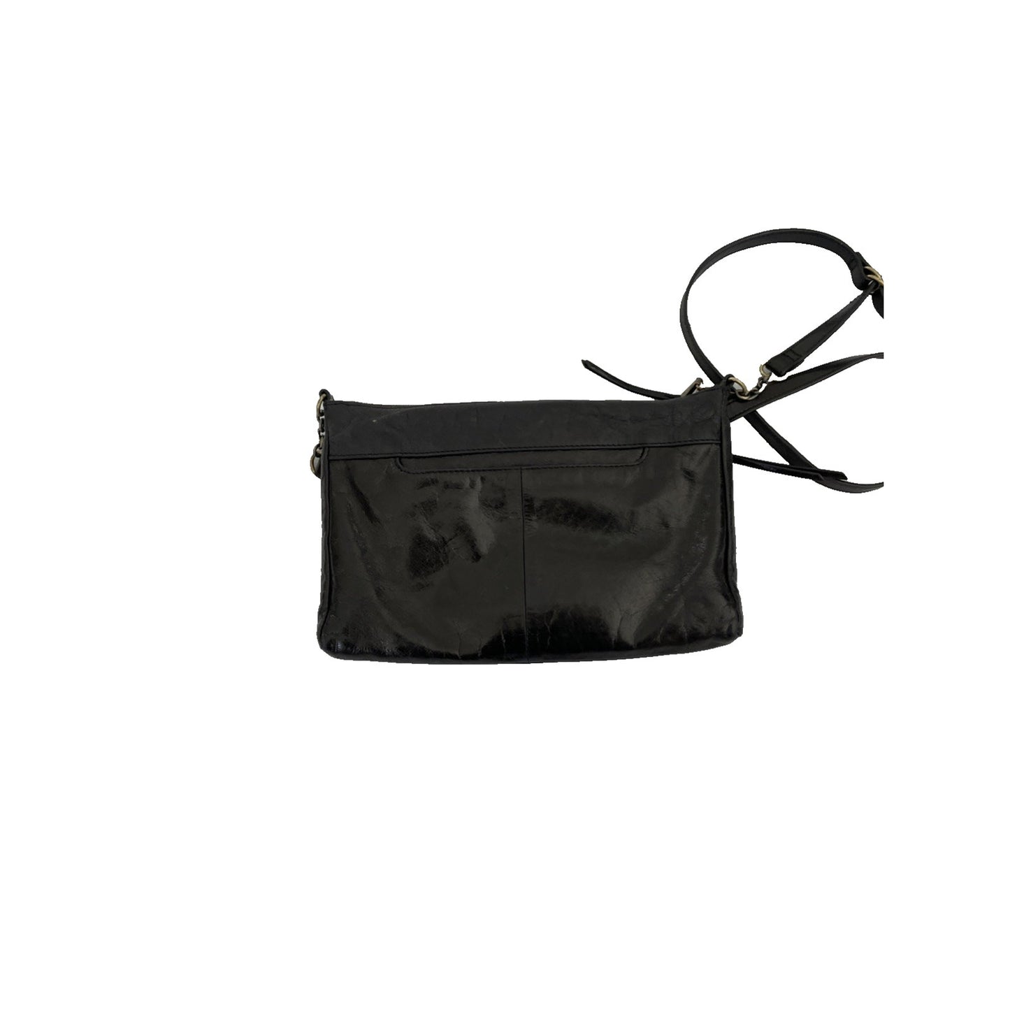 Hobo Leather Crossbody Bag Black Purse Minimalist Everyday Handbag