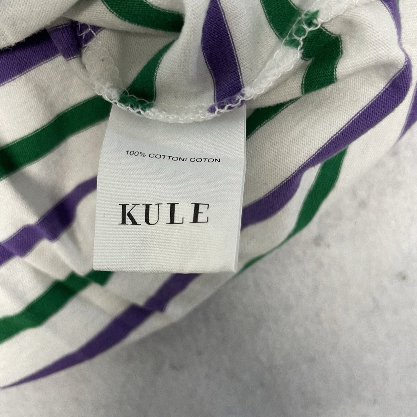 KULE Women Shirt Small Striped Short Sleeve Tee