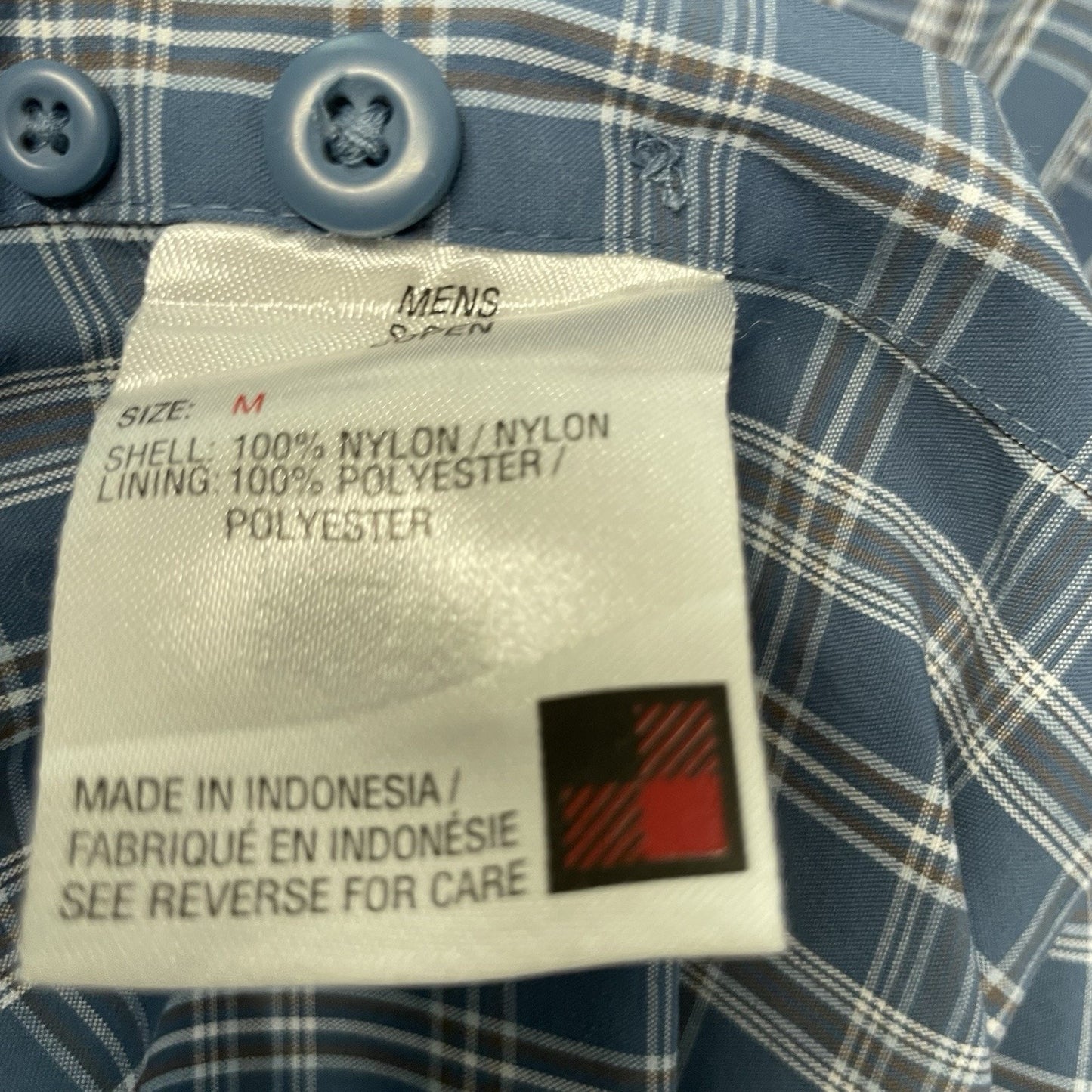 Woolrich Vented Fish Outdoor Shirt Men's M Long Sleeve Button Up Blue Plaid