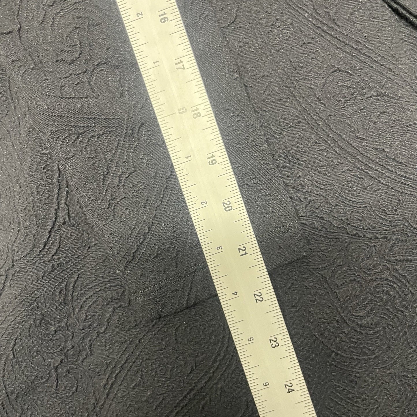 J McLaughlin Dress Medium Black Paisley Jacquard Quarter Zip Bedford Long Sleeve