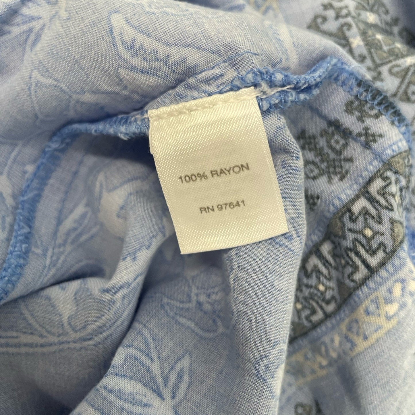 J. Jill Blouse Women’s Small Petite Blue Floral Button Front Sleeveless