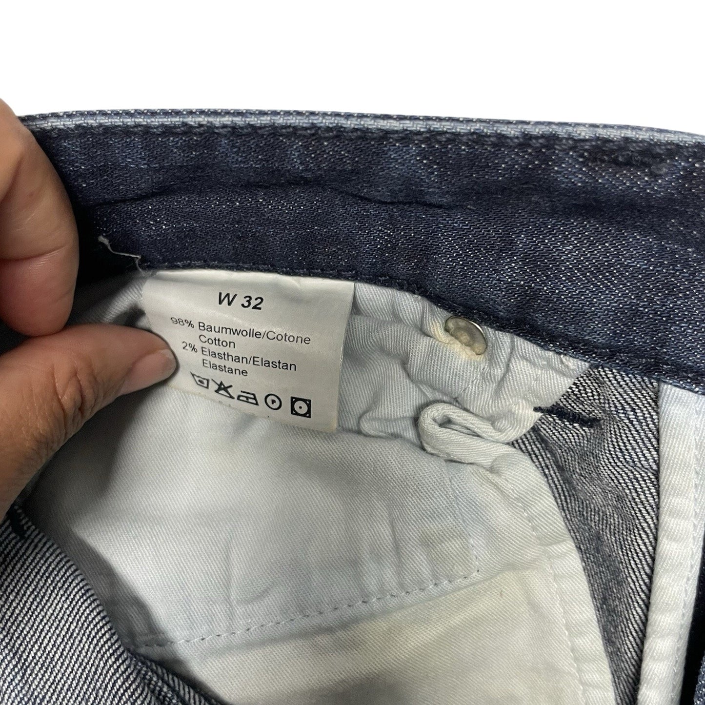 Boggi Milano Jeans Men's 32 Blue Slim Fit Distressed Denim