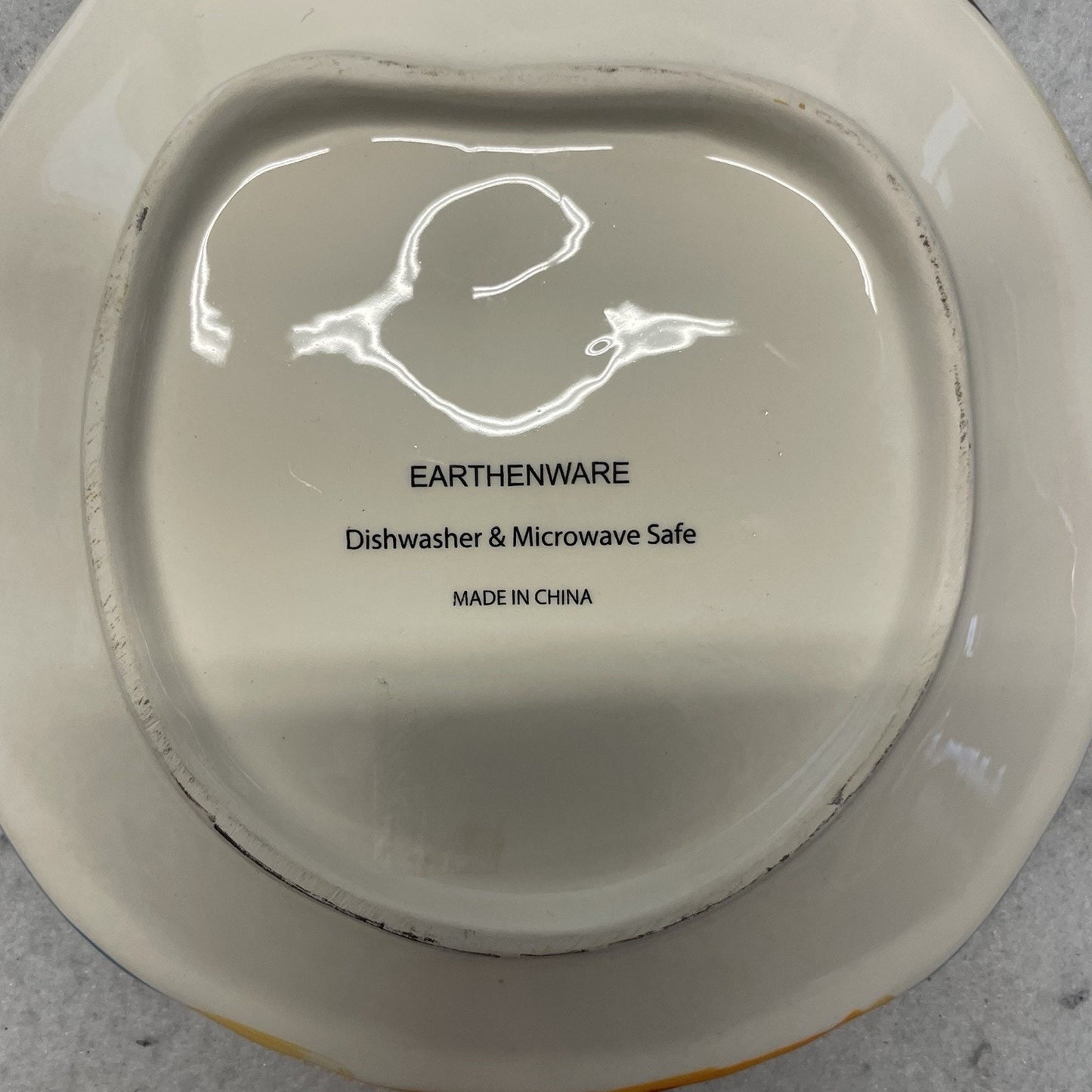 Earthenware Painted Owl Snack/Dessert Plates 7.5” X 7”