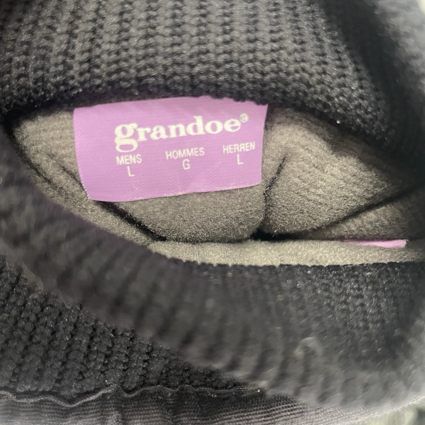 Grandoe Ski Gloves Men's Large Drigard Black Insulated