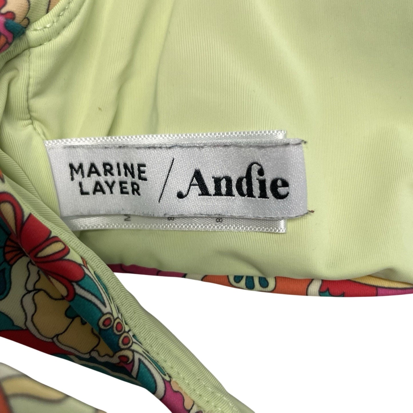 Marine Layer X Andie Bikini Floral Top Small