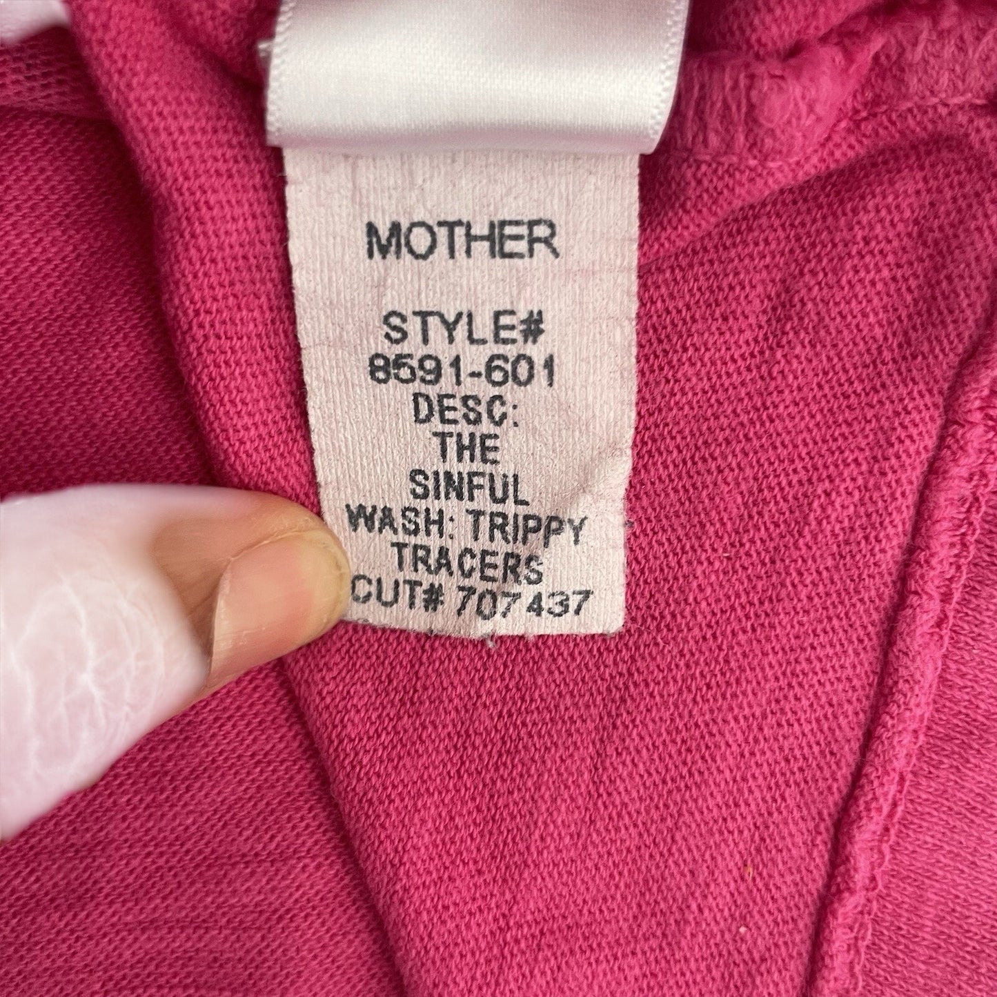 Mother Superior Shirt Women's Small Sinful Tee Trippy Tracers T Shirt Pink