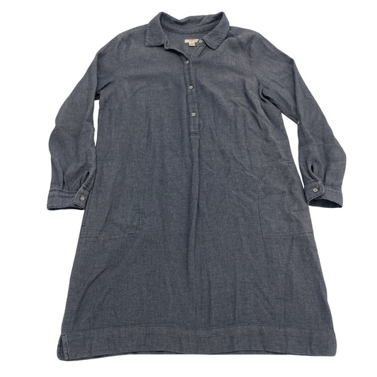 J. Jill Dress Women’s Petite Medium Long Sleeve Blue Chambray Blue