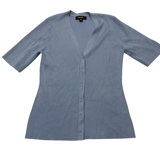 Karen Kane Sweater Women's Medium Short Sleeve Ribbed Cardigan