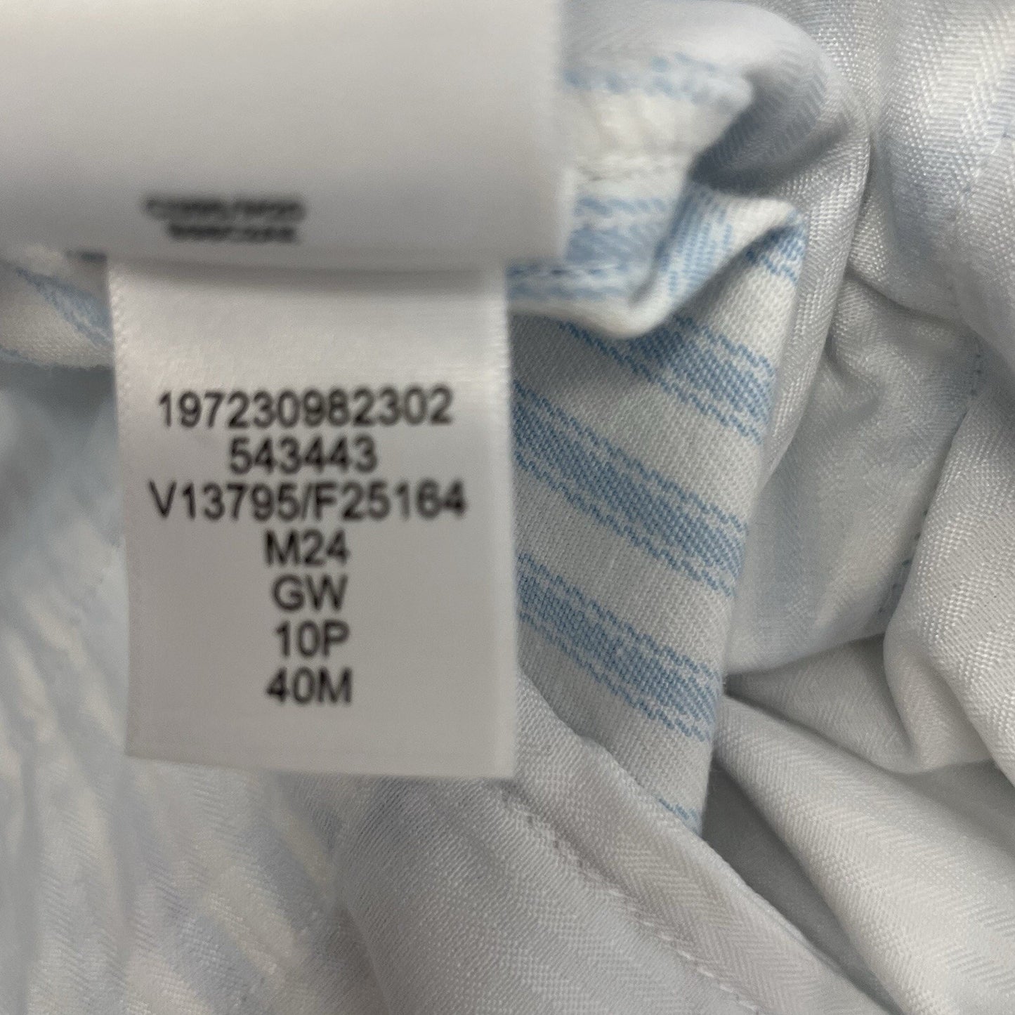 Lands End Pants Women 10P Blue White Striped Tapered Nautical Preppy Coastal