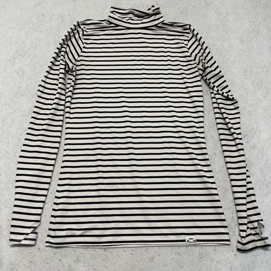 Corbeaux Women's Tempo Turtleneck Base Layer Shirt Small White/Black