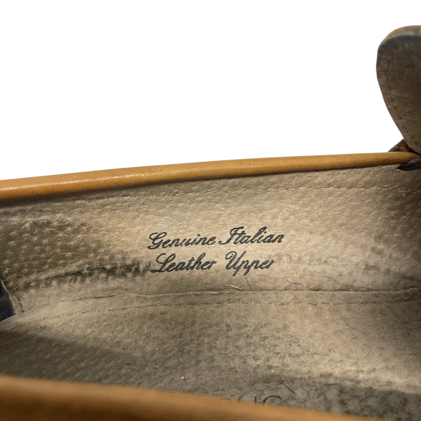 Banana Republic Men's Italian Leather Loafers Size 9.5 Yellowish Brown