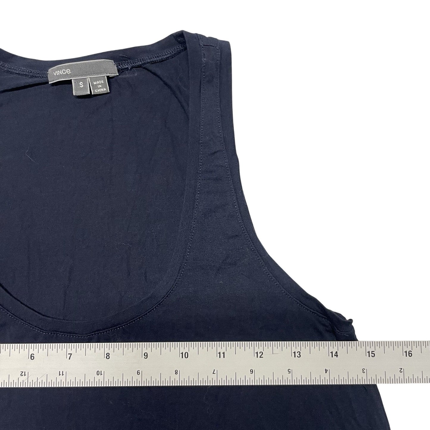 Vince Tank Women's Small Sleeveless Lightweight Modal Scoop Neck Blue Top