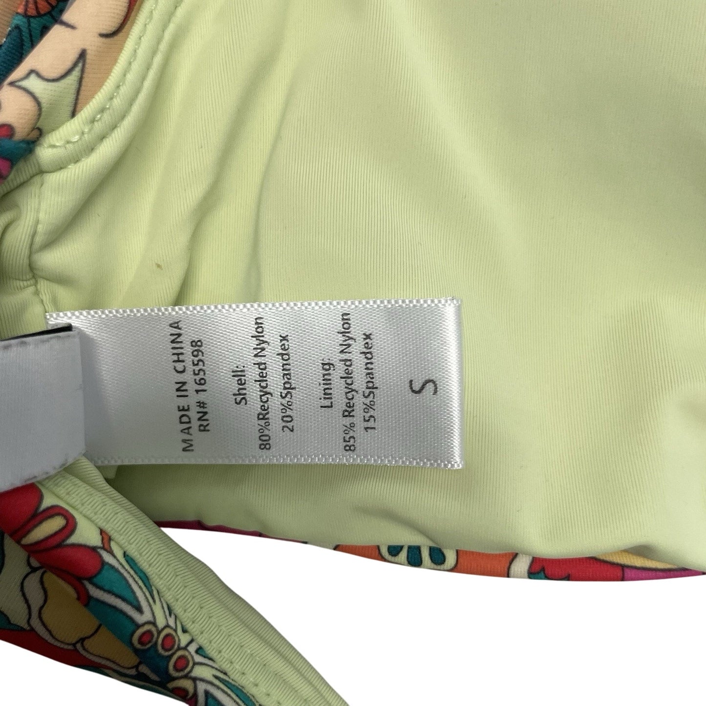 Marine Layer X Andie Bikini Floral Top Small