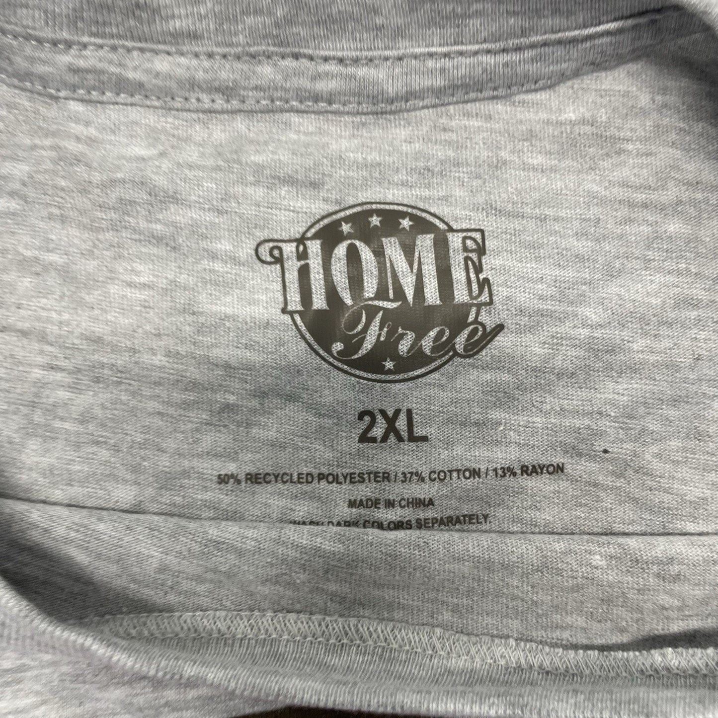 Arizona T Shirt Men's 2XL Gray Graphic Print Short Sleeve