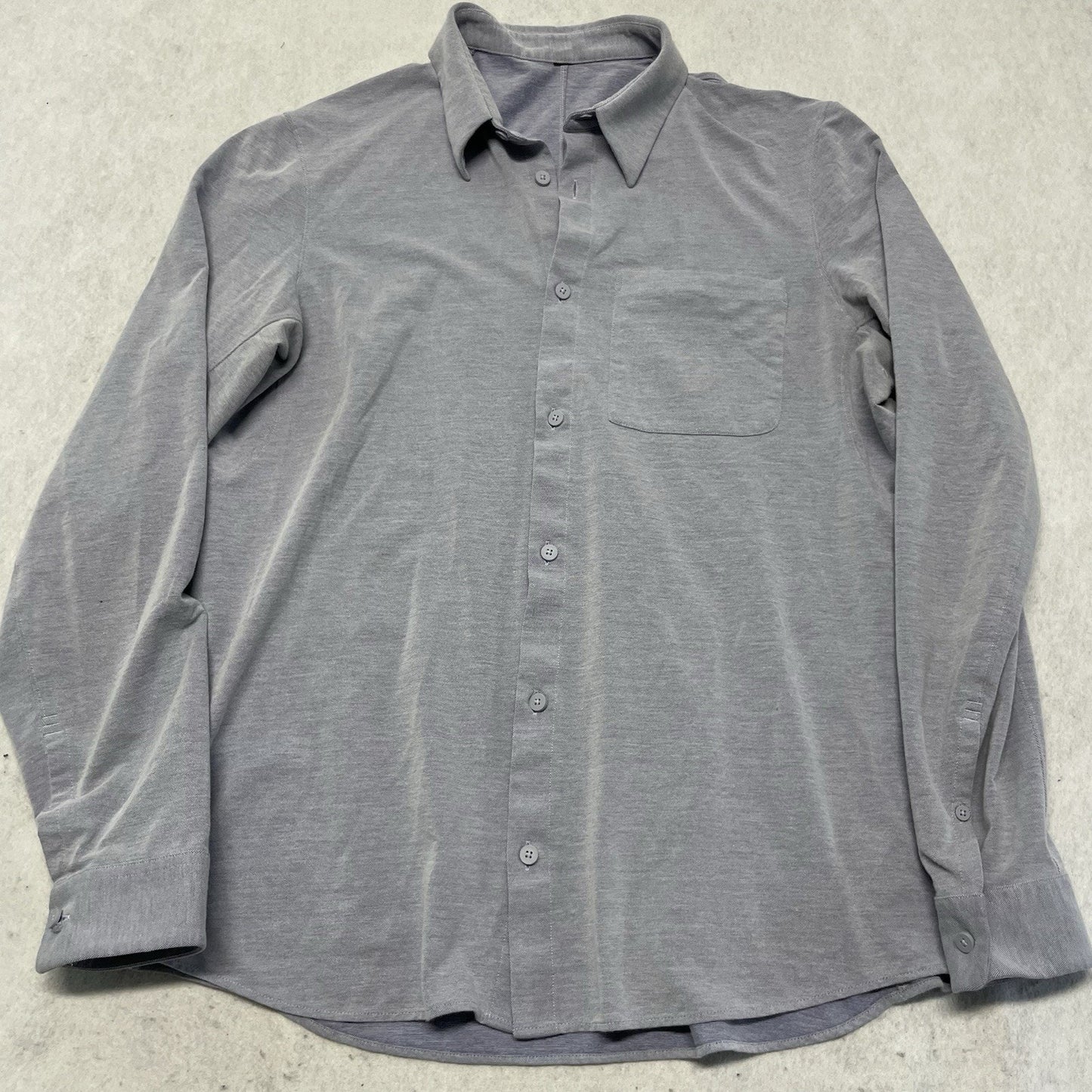 Lululemon Blue Long Sleeve Button Up Shirt *missing size