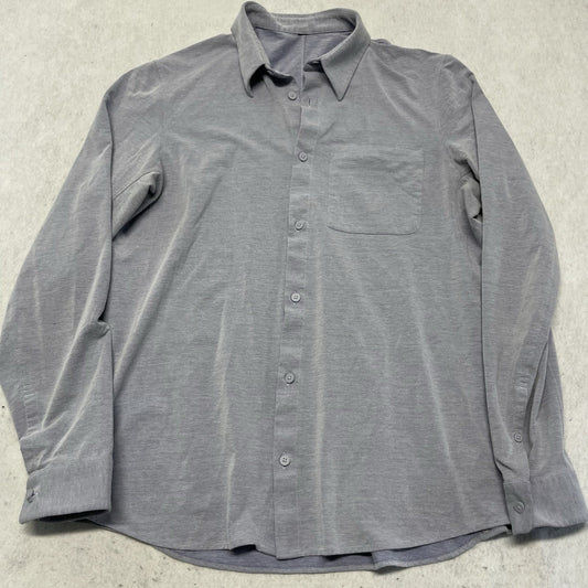 Lululemon Blue Long Sleeve Button Up Shirt *missing size