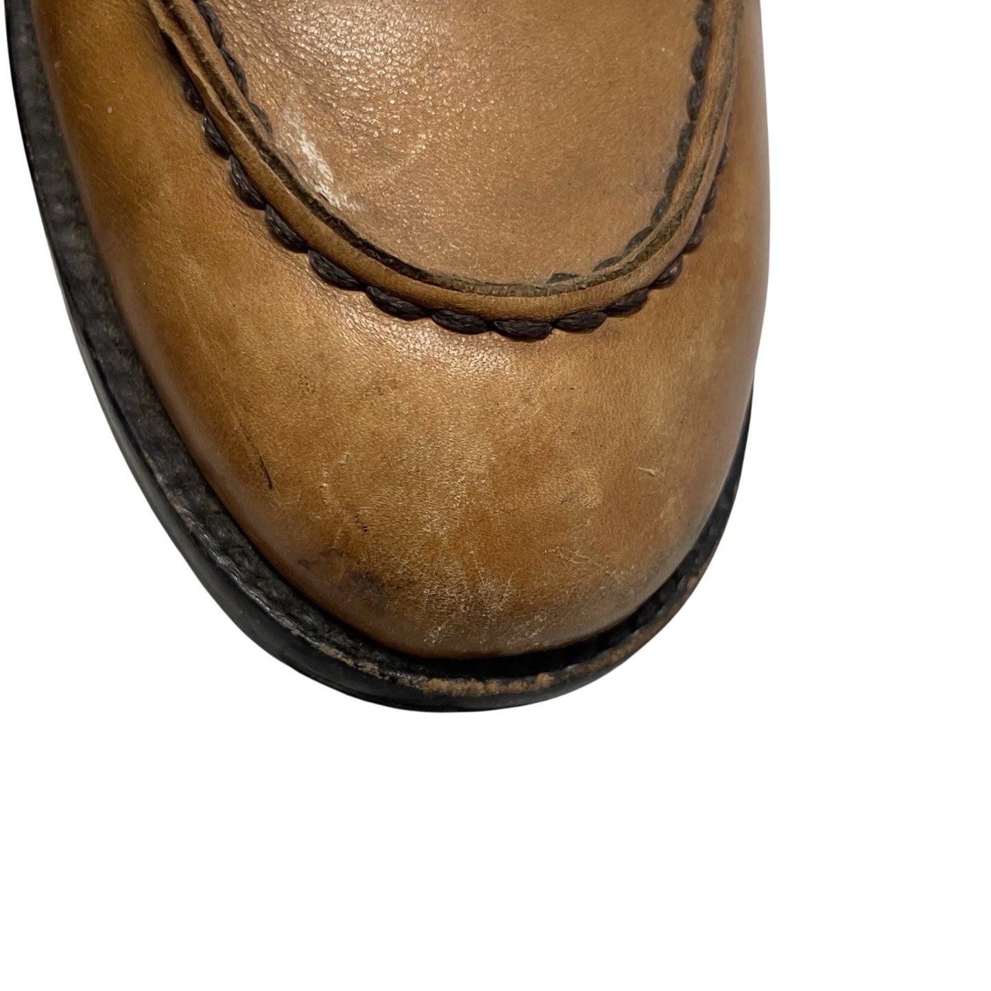 Banana Republic Men's Italian Leather Loafers Size 9.5 Yellowish Brown