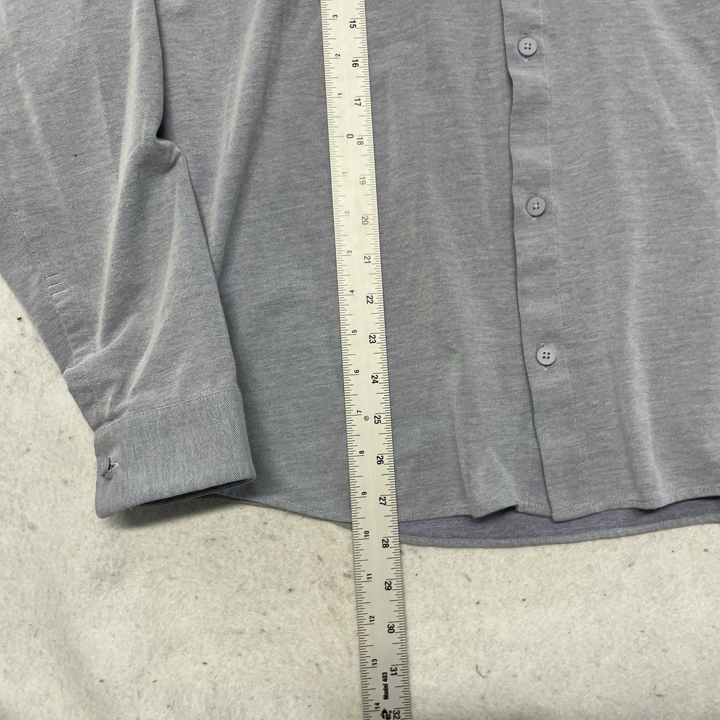 Lululemon Blue Long Sleeve Button Up Shirt *missing size