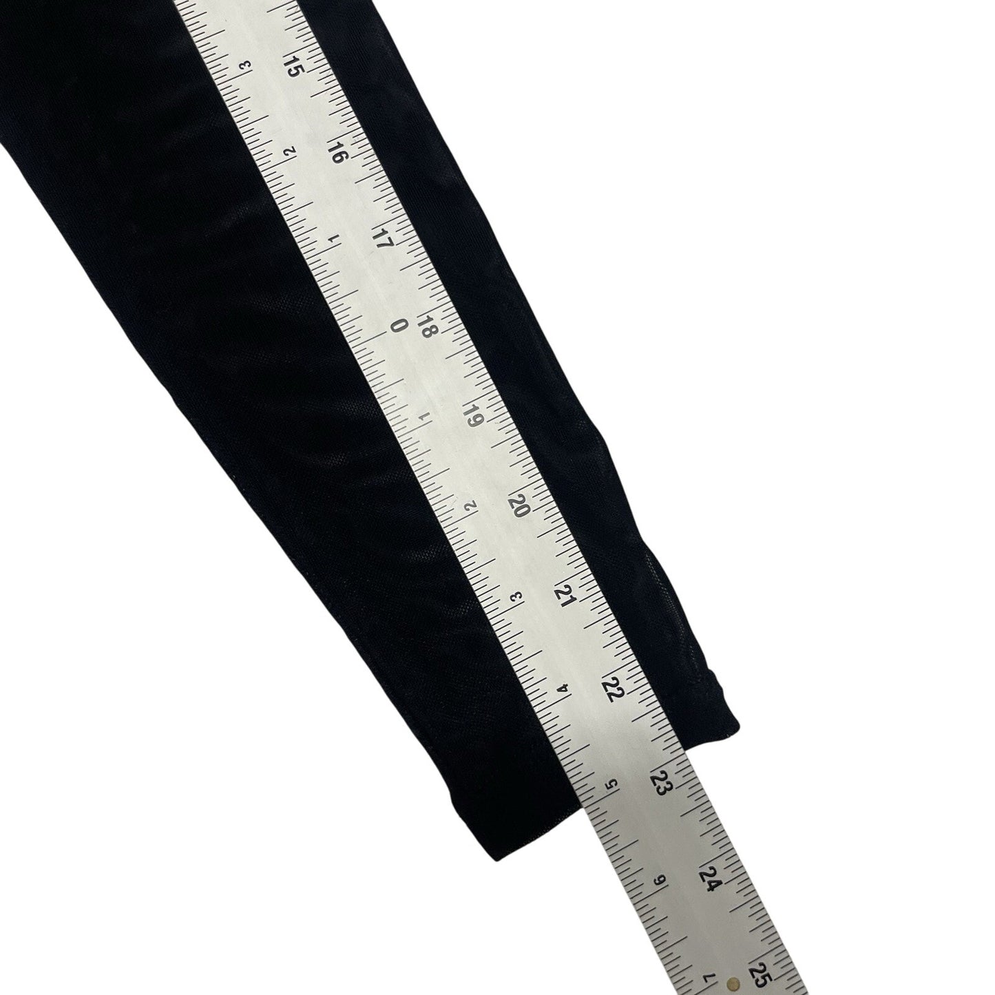 Karen Kane Dress Women's Small Black Sheer Faux Wrap Long Sleeve