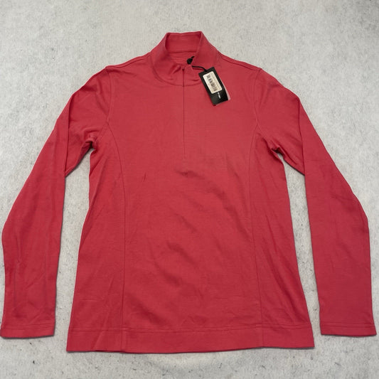 CARNOUSTIE Zip Mock Golf Shirt Women's Sz Small Pink Long Sleeve NWT