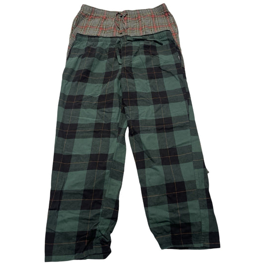 Eddie Bauer Men's Flannel Pajama Pants Drawstring Size XL Set Of 2 Plaid Pj