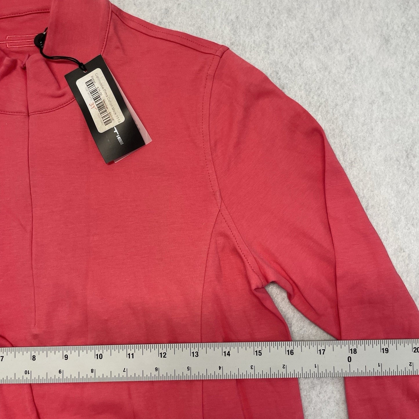 CARNOUSTIE Zip Mock Golf Shirt Women's Sz Small Pink Long Sleeve NWT