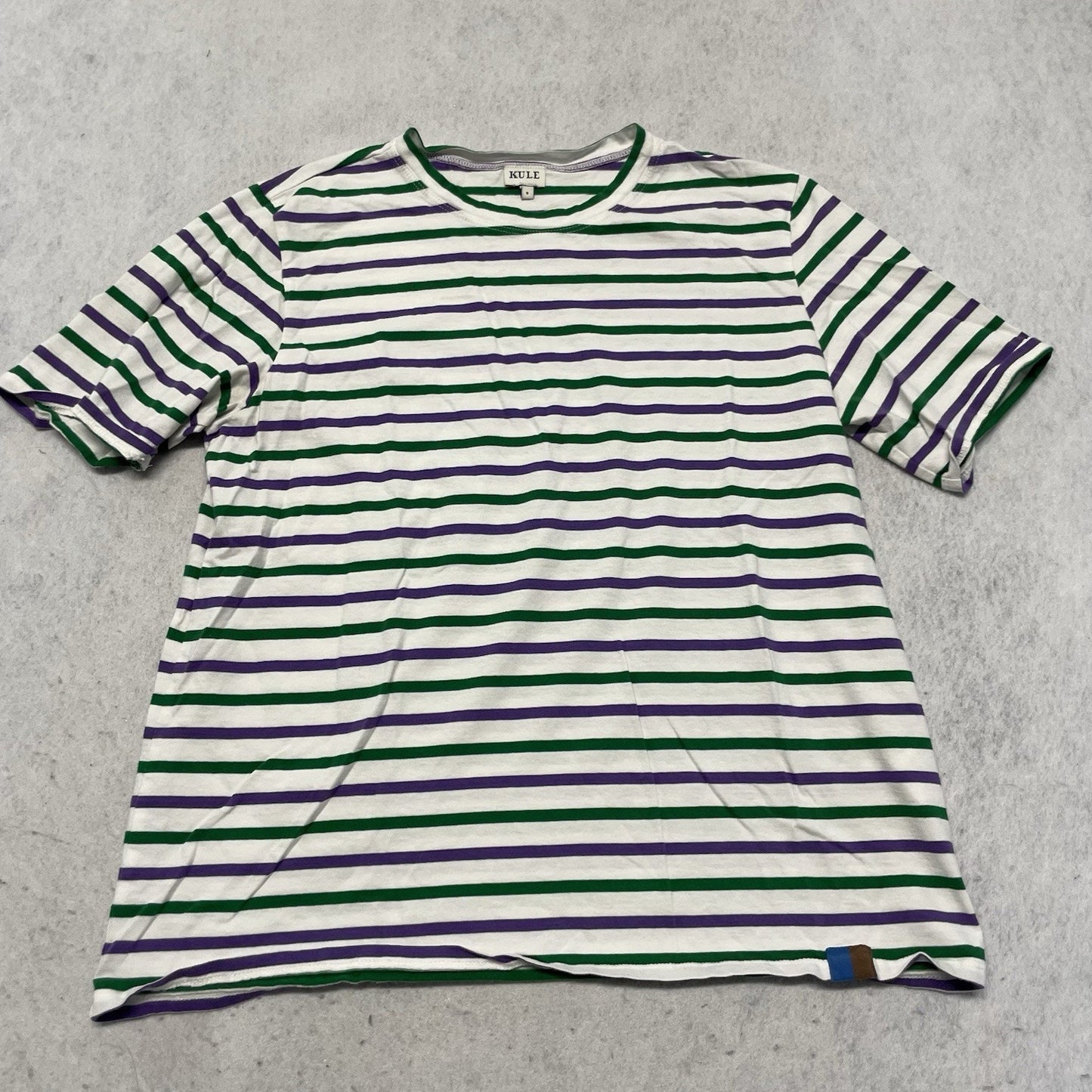 KULE Women Shirt Small Striped Short Sleeve Tee