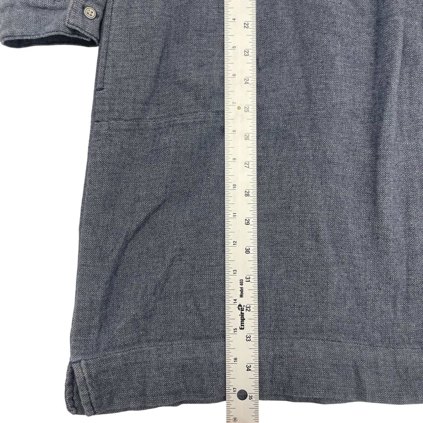 J. Jill Dress Women’s Petite Medium Long Sleeve Blue Chambray Blue