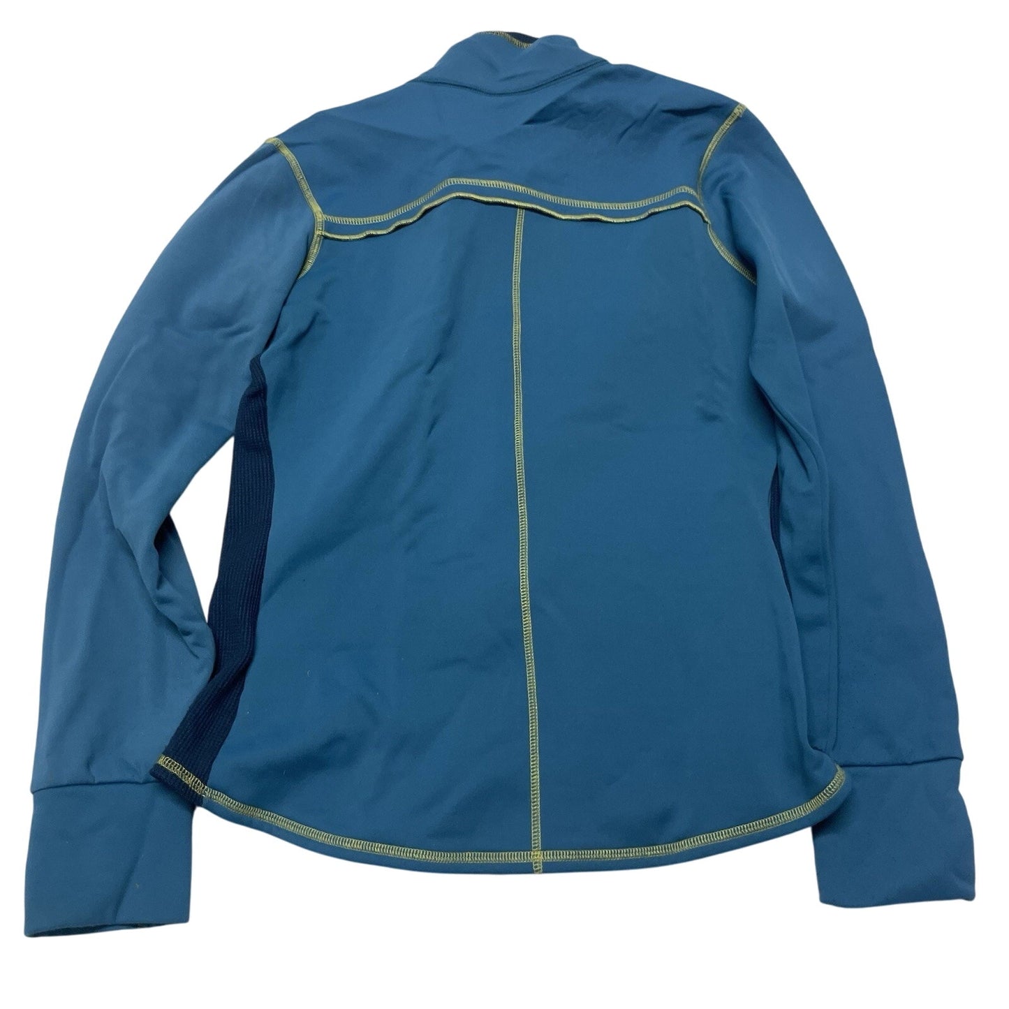 Title Nine Sweater Women's Medium Blue Full Zip Fleece Lined Athletic