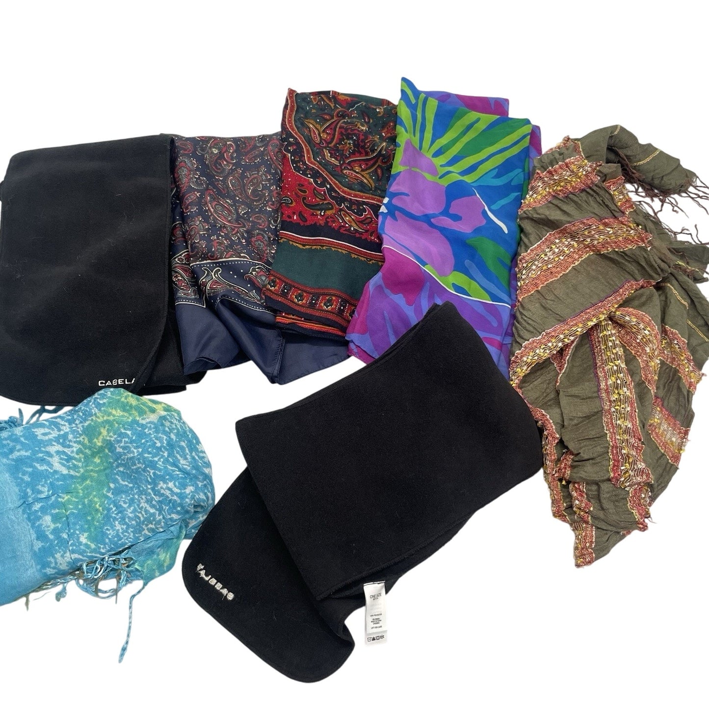 5lbs of Assorted Brand Neck Scarf Great for Crafting or Wearing