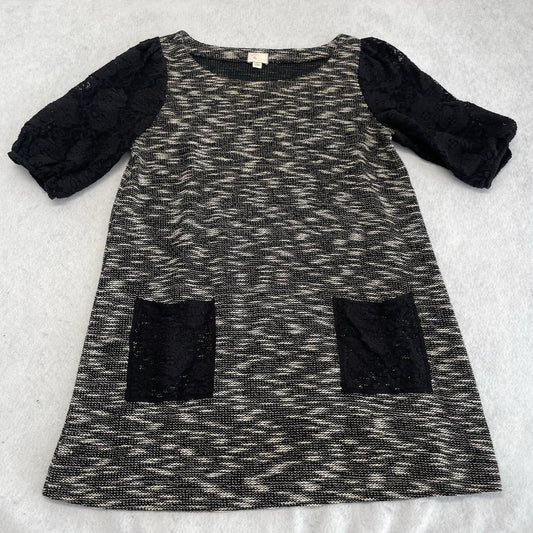 Anthropologie Dress Large Tunic Top Shirt Lace Sleeves Postage 9-H15 STCL *flw