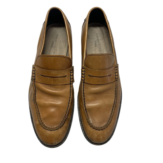 Banana Republic Men's Italian Leather Loafers Size 9.5 Yellowish Brown