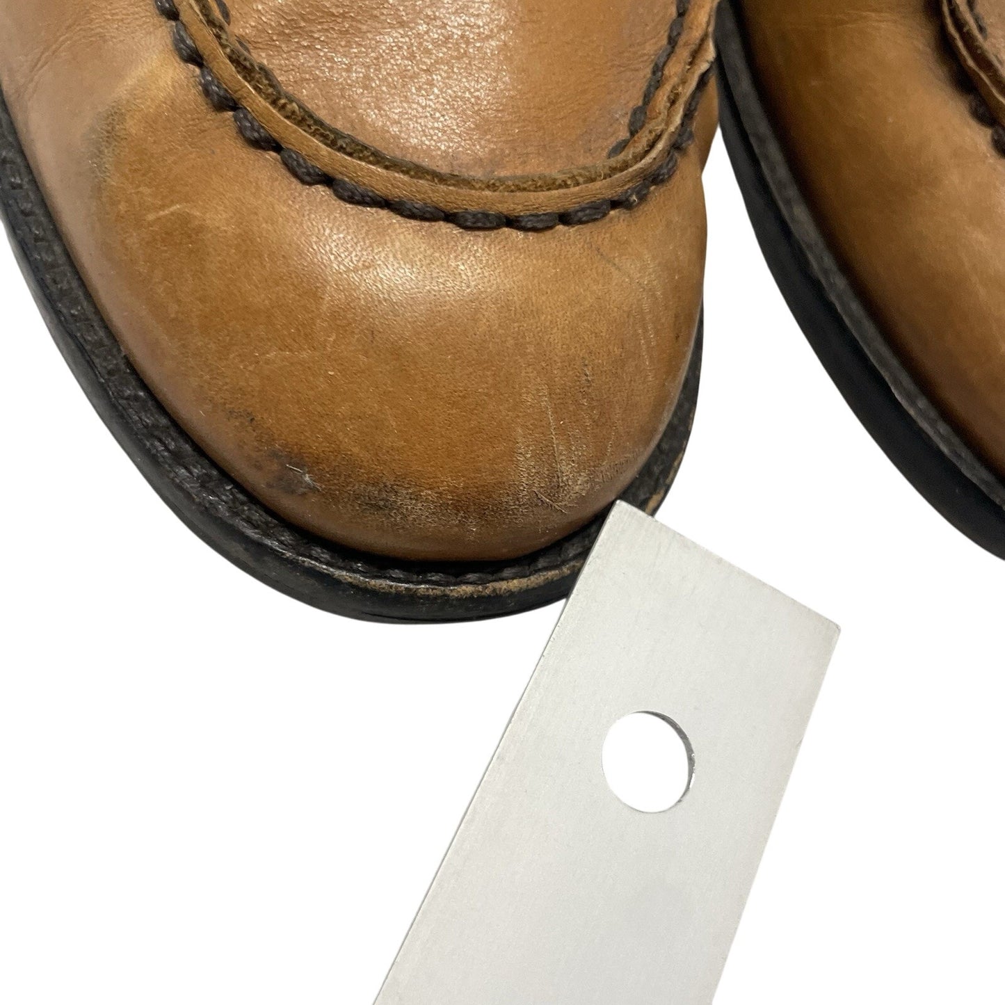 Banana Republic Men's Italian Leather Loafers Size 9.5 Yellowish Brown