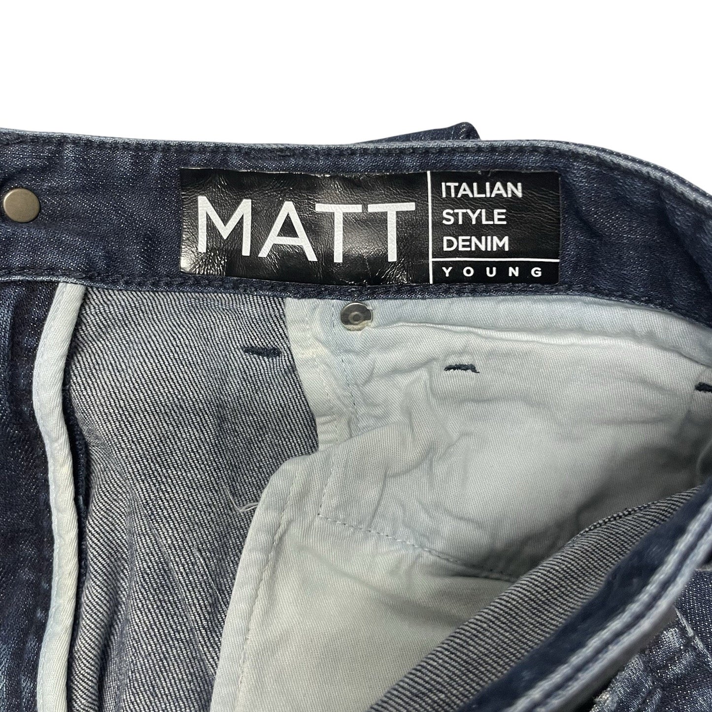 Boggi Milano Jeans Men's 32 Blue Slim Fit Distressed Denim