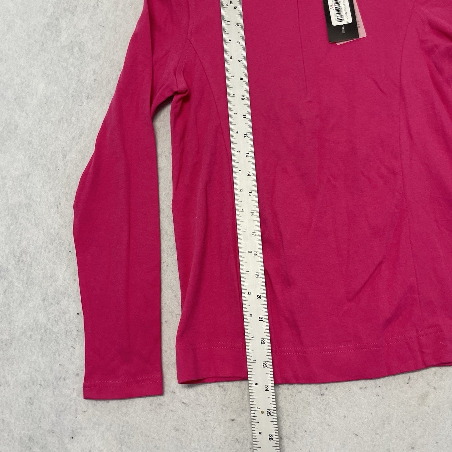 CARNOUSTIE Zip Mock Golf Shirt Women's Sz XS Pink Long Sleeve NWT