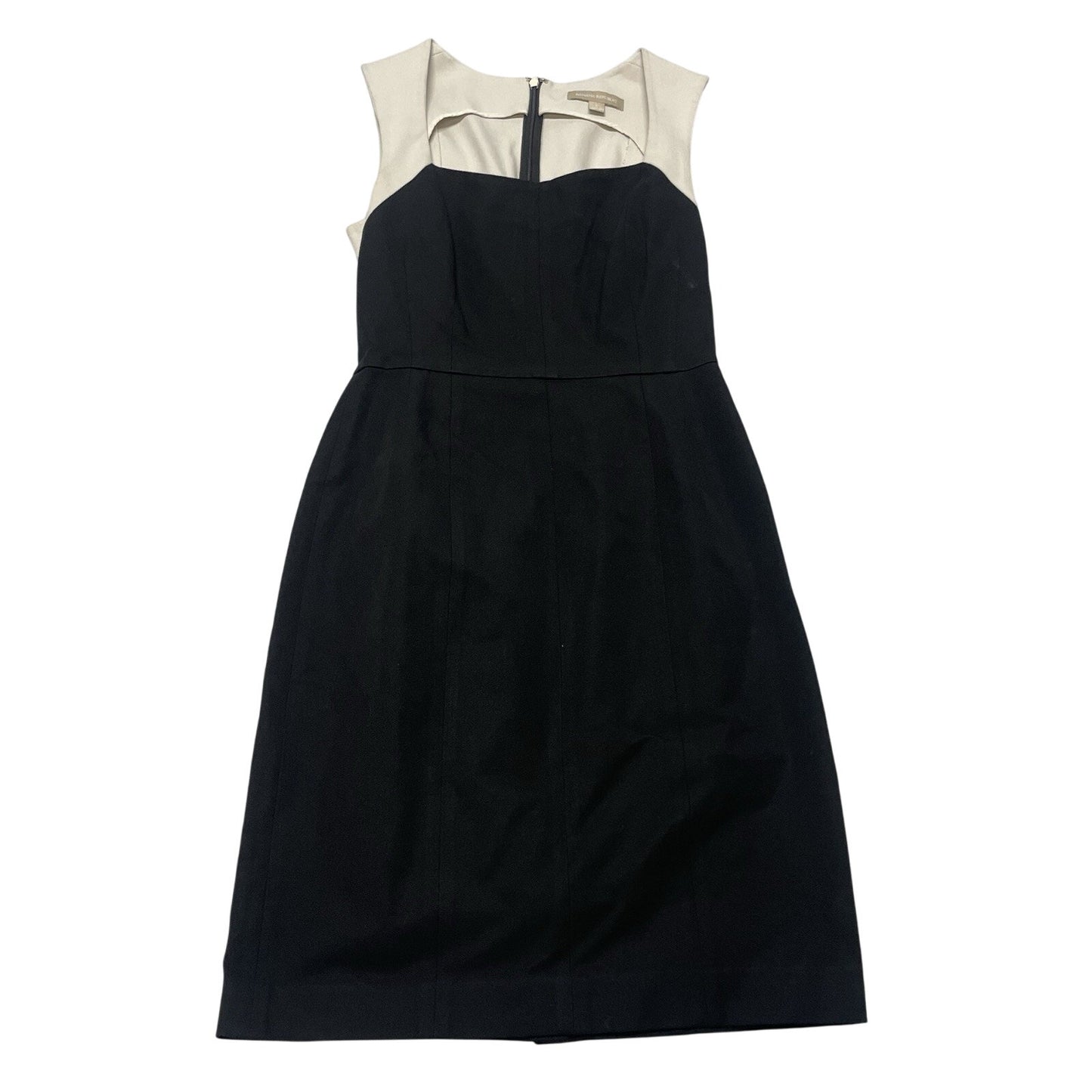 Banana Republic Sheath Dress Women's Size 6 Cream & Black