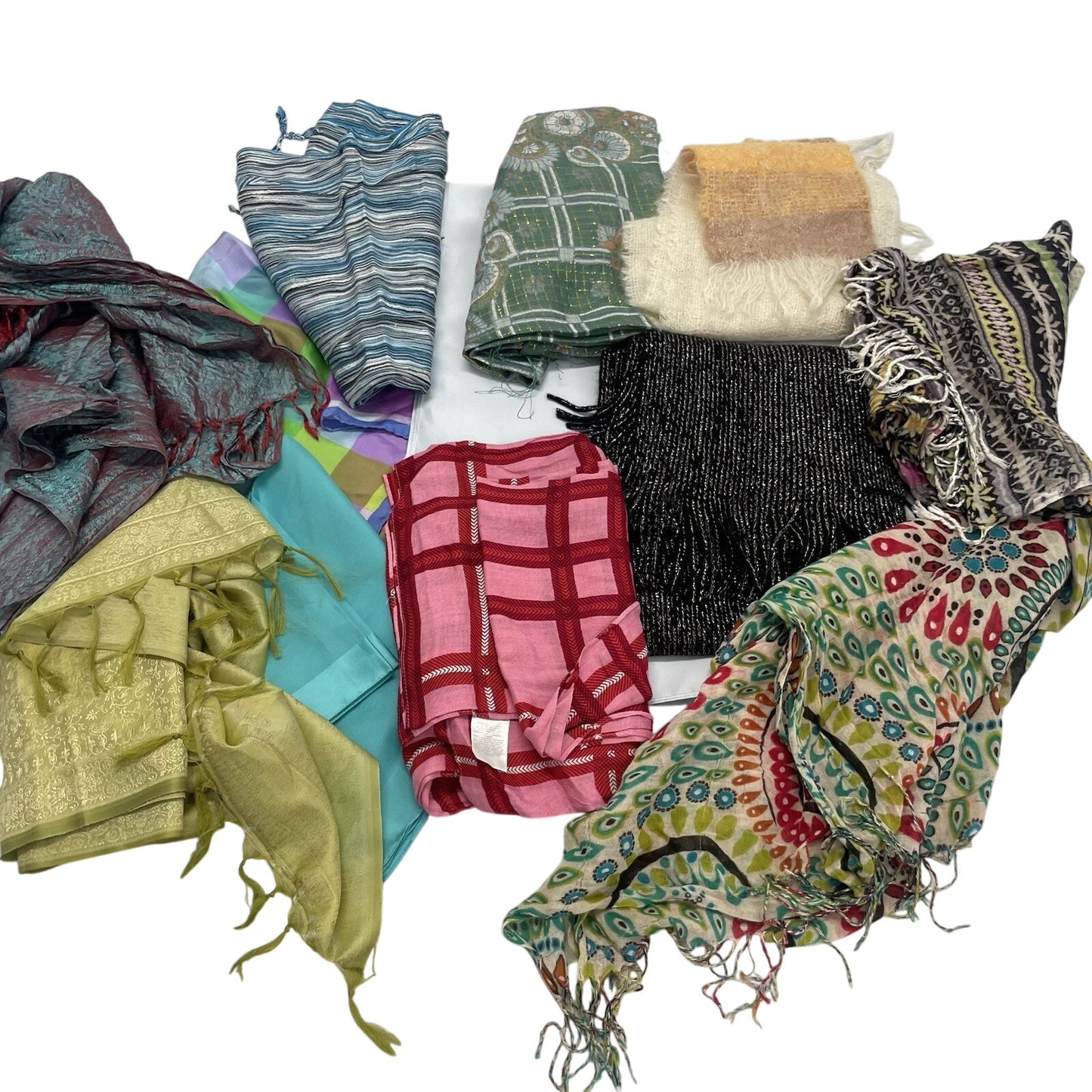 5lbs of Assorted Brand Neck Scarf Great for Crafting or Wearing