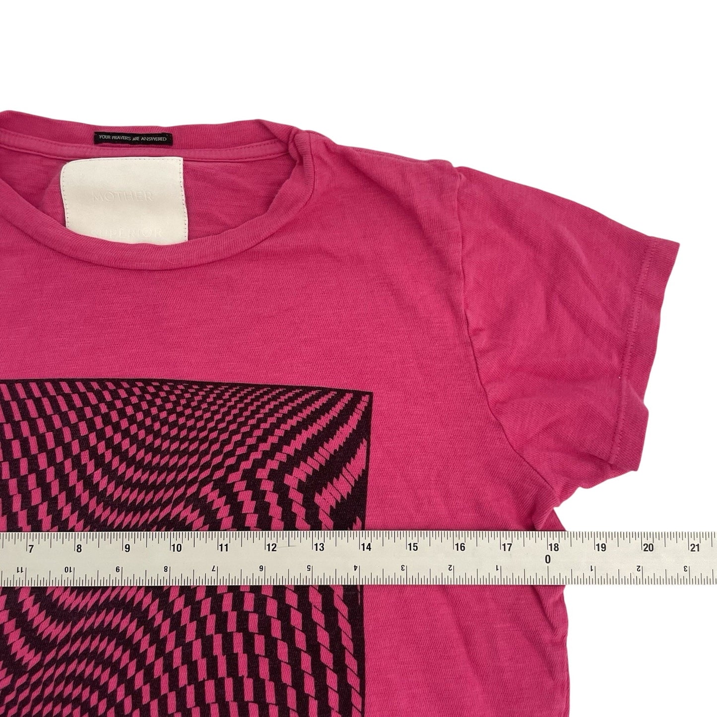 Mother Superior Shirt Women's Small Sinful Tee Trippy Tracers T Shirt Pink