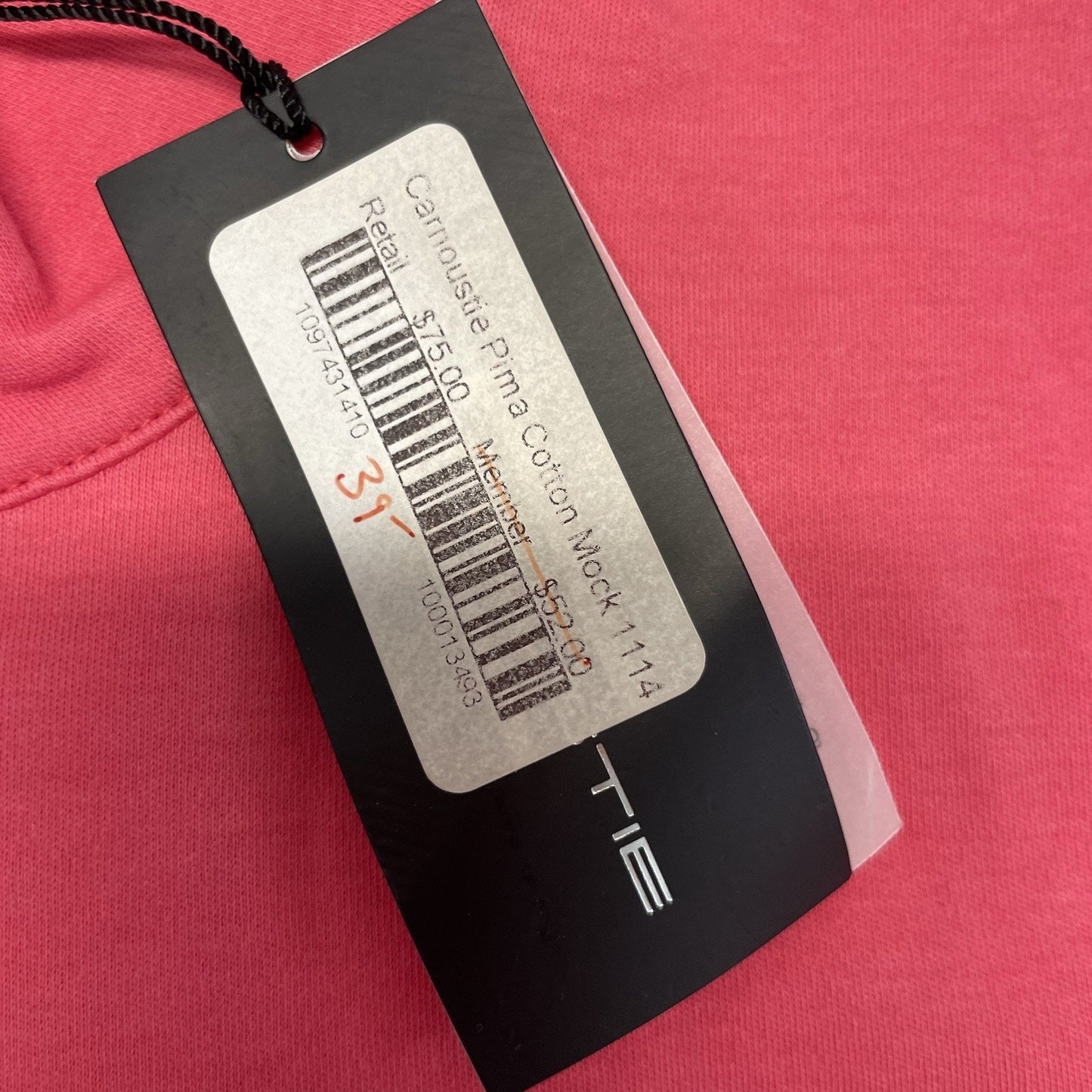 CARNOUSTIE Zip Mock Golf Shirt Women's Sz Small Pink Long Sleeve NWT