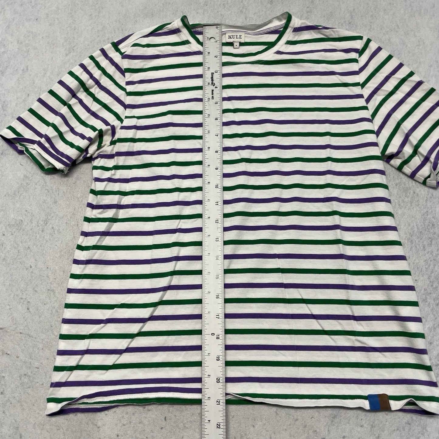 KULE Women Shirt Small Striped Short Sleeve Tee