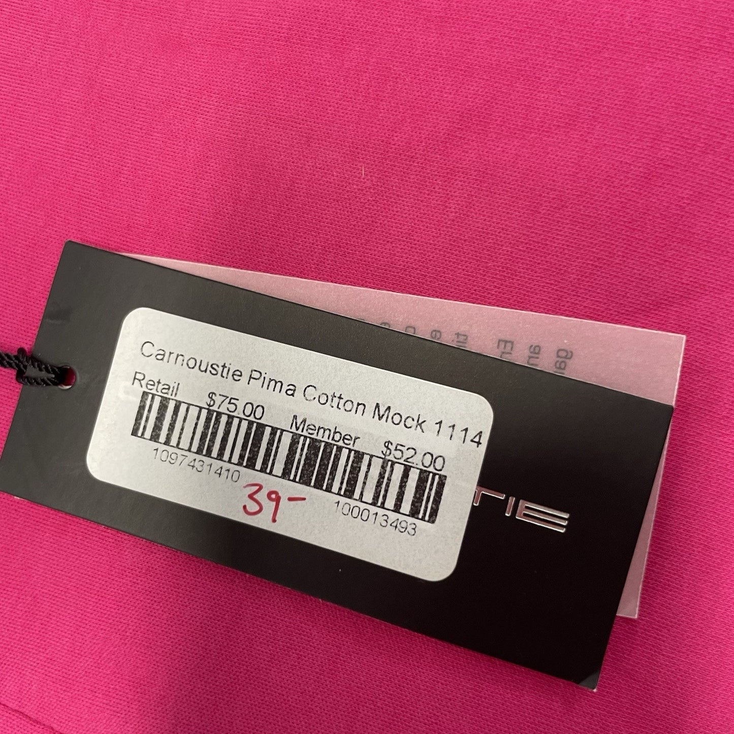 CARNOUSTIE Zip Mock Golf Shirt Women's Sz XS Pink Long Sleeve NWT